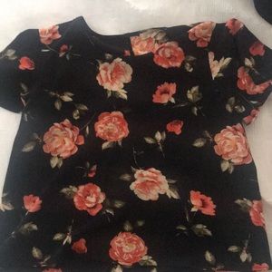 Rewind size large floral blouse